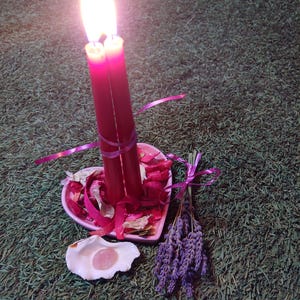 LOVE Candle SPELL Romance Ritual - ATTRACT obsession Reunite Domination Magnetism Energy Reading image 8
