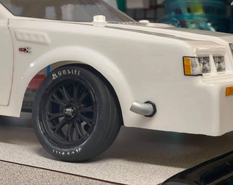 RC Car 1/10 Scale Bullhorn Exhaust- Drag Car, Street Eliminator,  No Prep