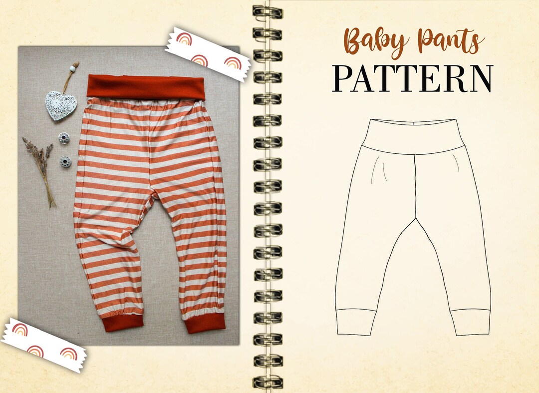 Baby Pants PATTERN PDF UNISEX/ Kids Sewing Pattern / Easy Beginner