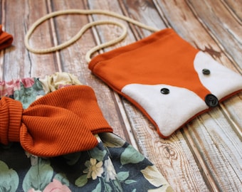 Fox pocket PATTERN & TUTORIAL beginner DIY /bag sewing pattern/kids accessiores/girl fashion/beginner friendly/minimalis