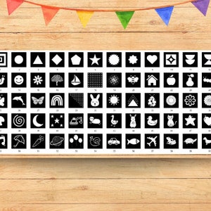 100 High Contrast Baby Cards Montessori Printable Black and White Memory Cards for Toddlers Sensory Flashcards image 4