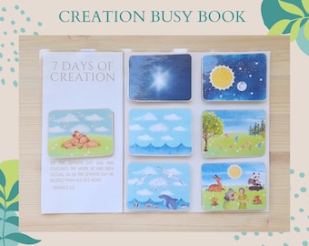 Montessori Printable Toddler Activity Creation Pre-k Busy Book Christian Homeschool  Sensory Game Instant download