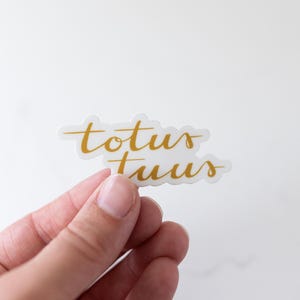 Totus Tuus Sticker - Catholic Christian Sticker