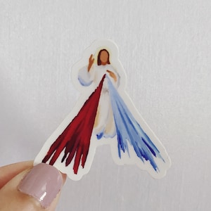 Divine Mercy Jesus Sticker - Catholic Christian Sticker