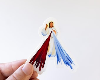 Pegatina de Jesús de la Divina Misericordia - Pegatina cristiana católica