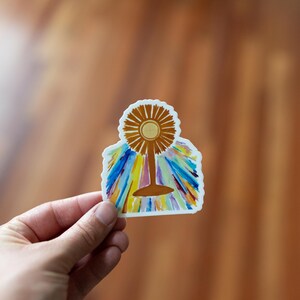 Monstrans-sticker katholieke christelijke waterdichte vaatwasmachinebestendige vinylsticker afbeelding 3