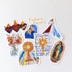 Pegatina de custodia: diseño de pegatina de arte católico perfecto para la Primera Comunión, Navidad, Pascua, Confirmación o para un amigo católico. imagen 3