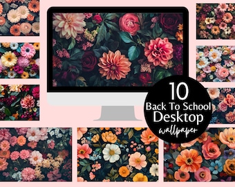 Boho Desktop Hintergrund | Hintergrund | Computer Hintergrundbilder | Mac | Fenster| Himmelblick| hübsch| Ästhetik| Digital| sofort download|Zurück in die Schule