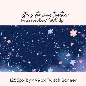 Blue Twitch Banner| Cute Twitch Banner| twitch background| | twitch profile |thunderstormy view| purple | twitch banner| Instant Download