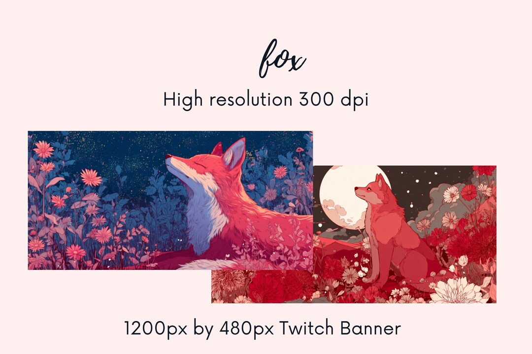 Fox Twitch Banner| Twitch Background| | Twitch Profile |thunderstormy ...