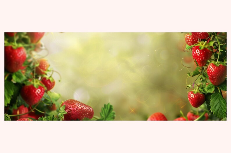Strawberries Twitch Banner Twitch Background Twitch Profile