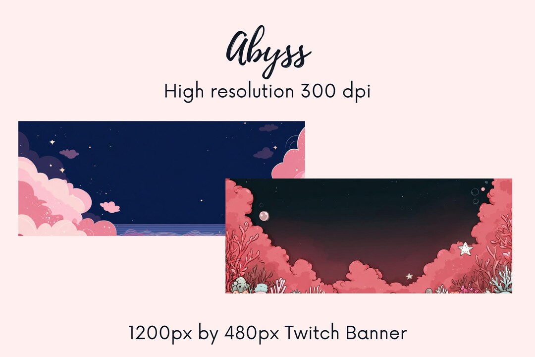Abyss Twitch Banner| Twitch Background| | Twitch Profile |thunderstormy ...