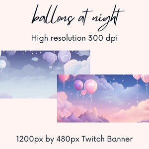 Twitch Banner| twitch background| Kawaii sky view | multicolor gradient| twitch profile banner| Instant Download