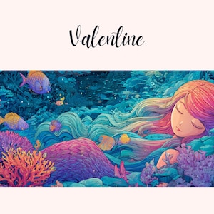 Mermaid Twitch Banner| twitch background| | twitch profile |thunderstormy view| purple | twitch banner|
