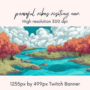 Lake Twitch Banner| Cute Twitch Banner| twitch background| | twitch profile |thunderstormy view| purple | twitch banner| Instant Download
