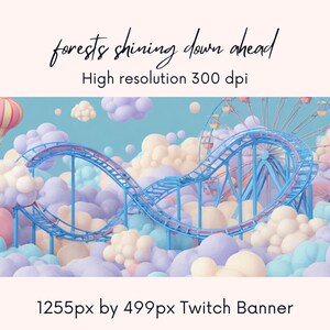 Park Twitch Banner | Süßes Twitch Banner| zuckender Hintergrund | | Twitch Profil |Gewitteransicht| lila | zuckender Banner |