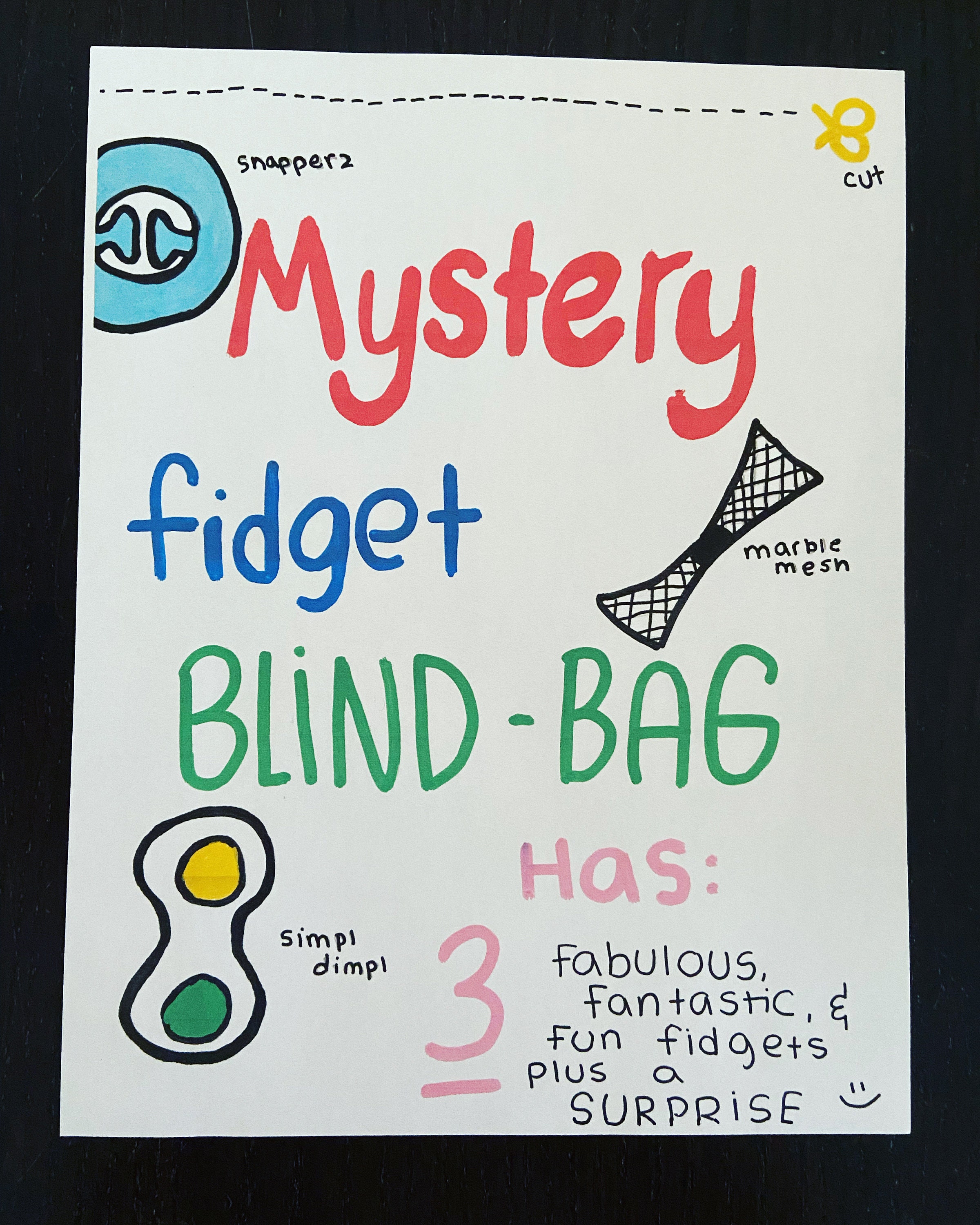 Mystery Fidget Homemade Surprise Blindbag Canada