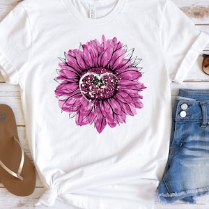 Flower tshirt for her, flower tshirt, flower daisy Tshirt for summer, summer shirt