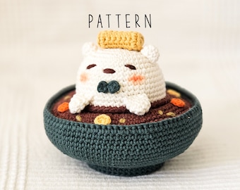 Kawaii Yummies: Japanese Curry Bear  [DIGITAL PATTERN ONLY] [Downloadable File]