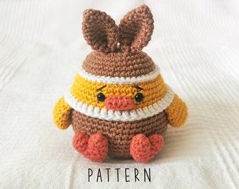 Easter Friends: Chip the Chick Bunny [DIGITAL PATTERN ONLY] [Downloadable File] [Easter Crochet Pattern] [Easter Chick] [Chick Bunny]