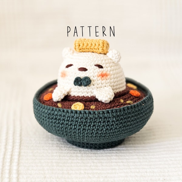 Kawaii Yummies: Japanese Curry Bear  [DIGITAL PATTERN ONLY] [Downloadable File]