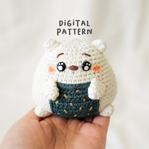 Kawaii Yummies: Onigiri Bear [DIGITAL PATTERN ONLY] [Downloadable File]