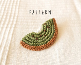 Fruity Brooches - Kiwi [DIGITAL PATTERN ONLY]