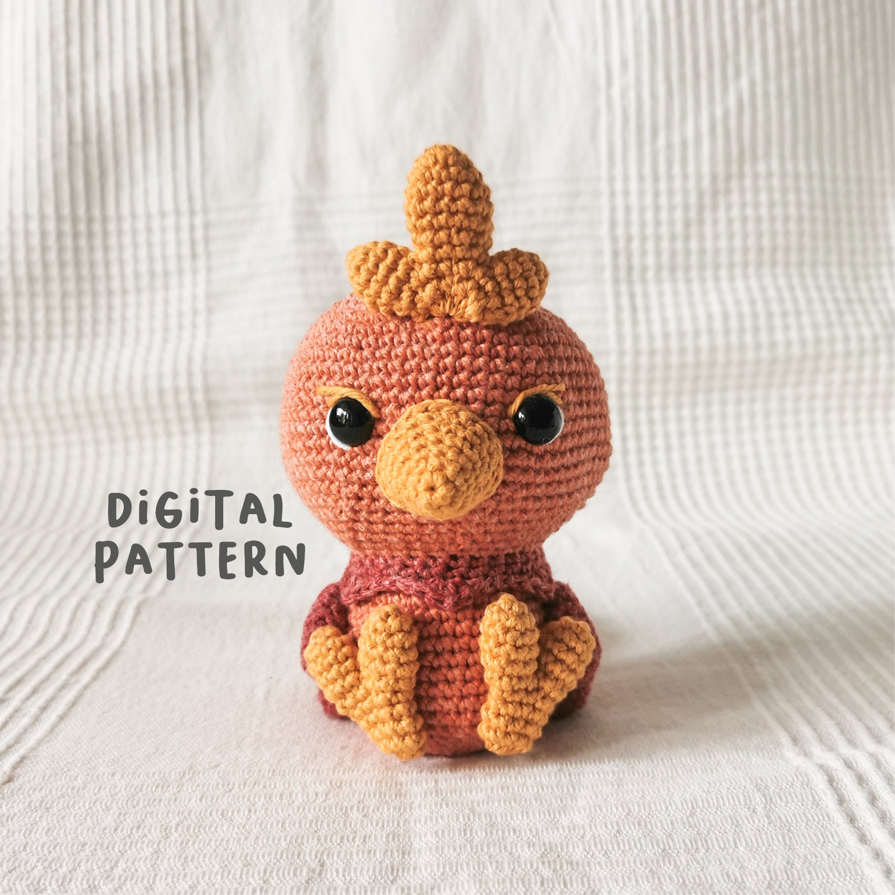 Phoenix Crochet Patterns for a Mythical Bird in Yarn 23 The Four Guardians: Ash the Phoenix [digital