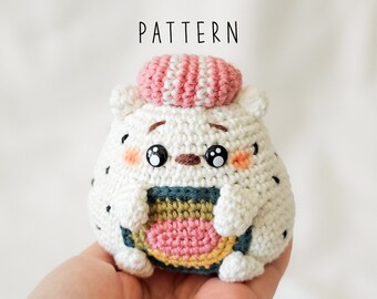 Kawaii Yummies: Uramaki Sushi Bear  [DIGITAL PATTERN ONLY] [Downloadable File]