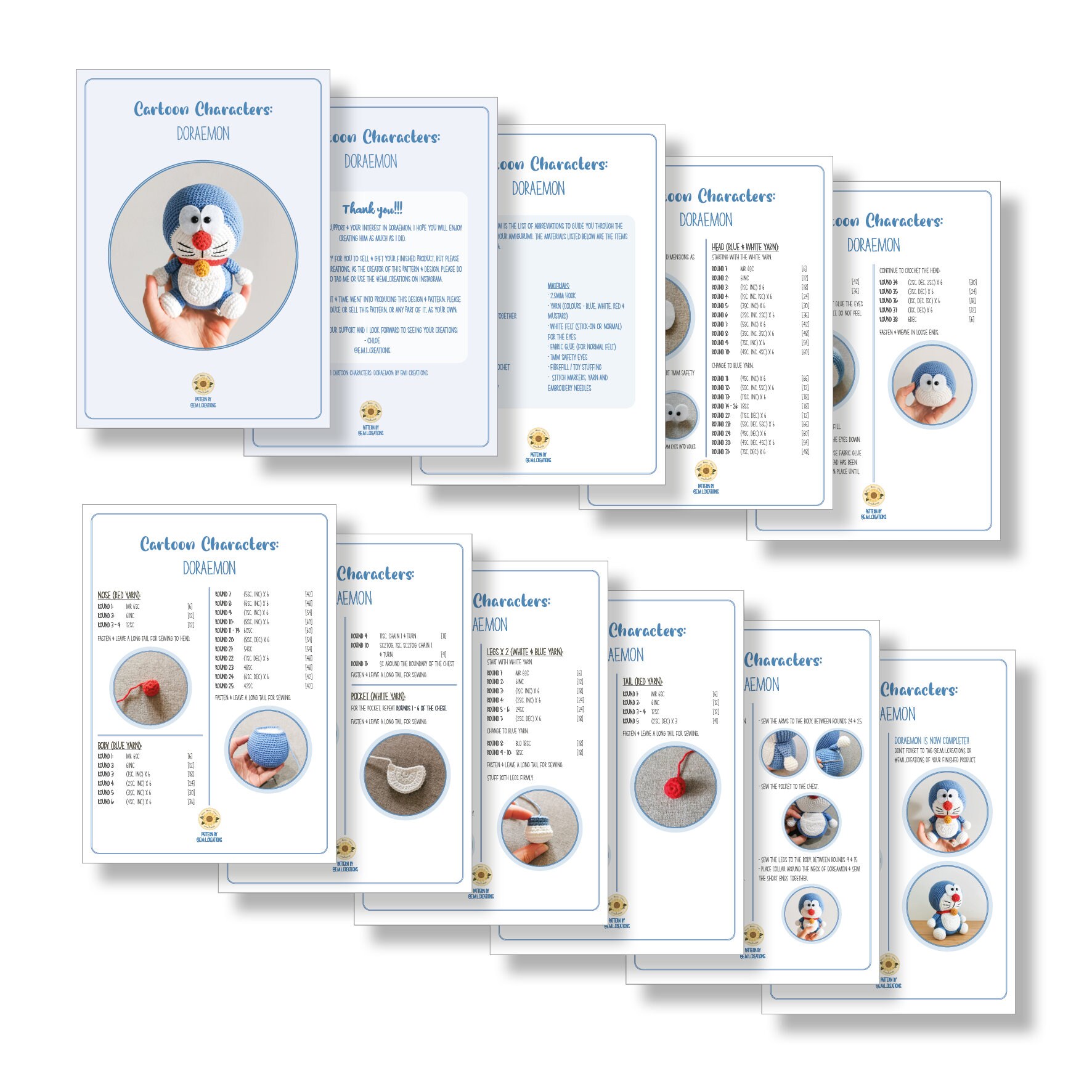 Superheroes: Doraemon [DIGITAL PATTERN Only][downloadable File] - Etsy
