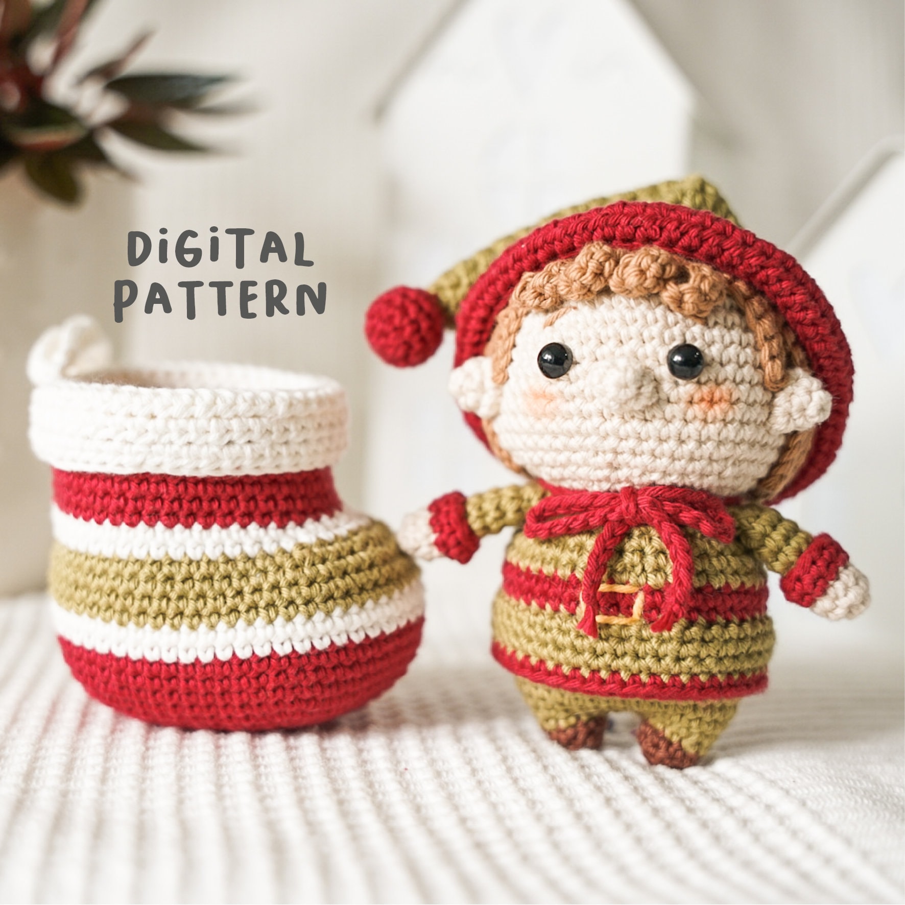 Christmas Stocking Friends: Jingle the Elf DIGITAL PATTERN Onlychristmas  Patternchristmas Amigurumielf Crochet Pattern -  Canada