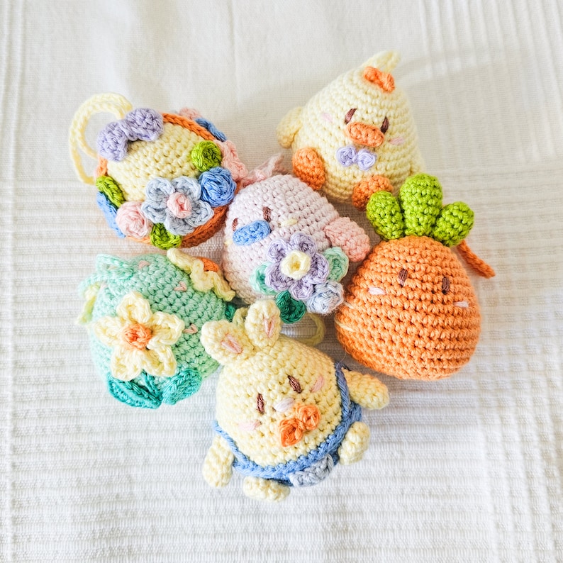 Easter Egg Ornaments 6-in-1 Pattern Bundle DIGITAL PATTERN ONLYDownloadable FileEaster DecoEaster EggsEaster Ornaments zdjęcie 4