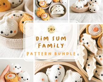 The Foodies: Dim Sum Family Pattern Bundle [DIGITAL PATTERN ONLY][Downloadable File]