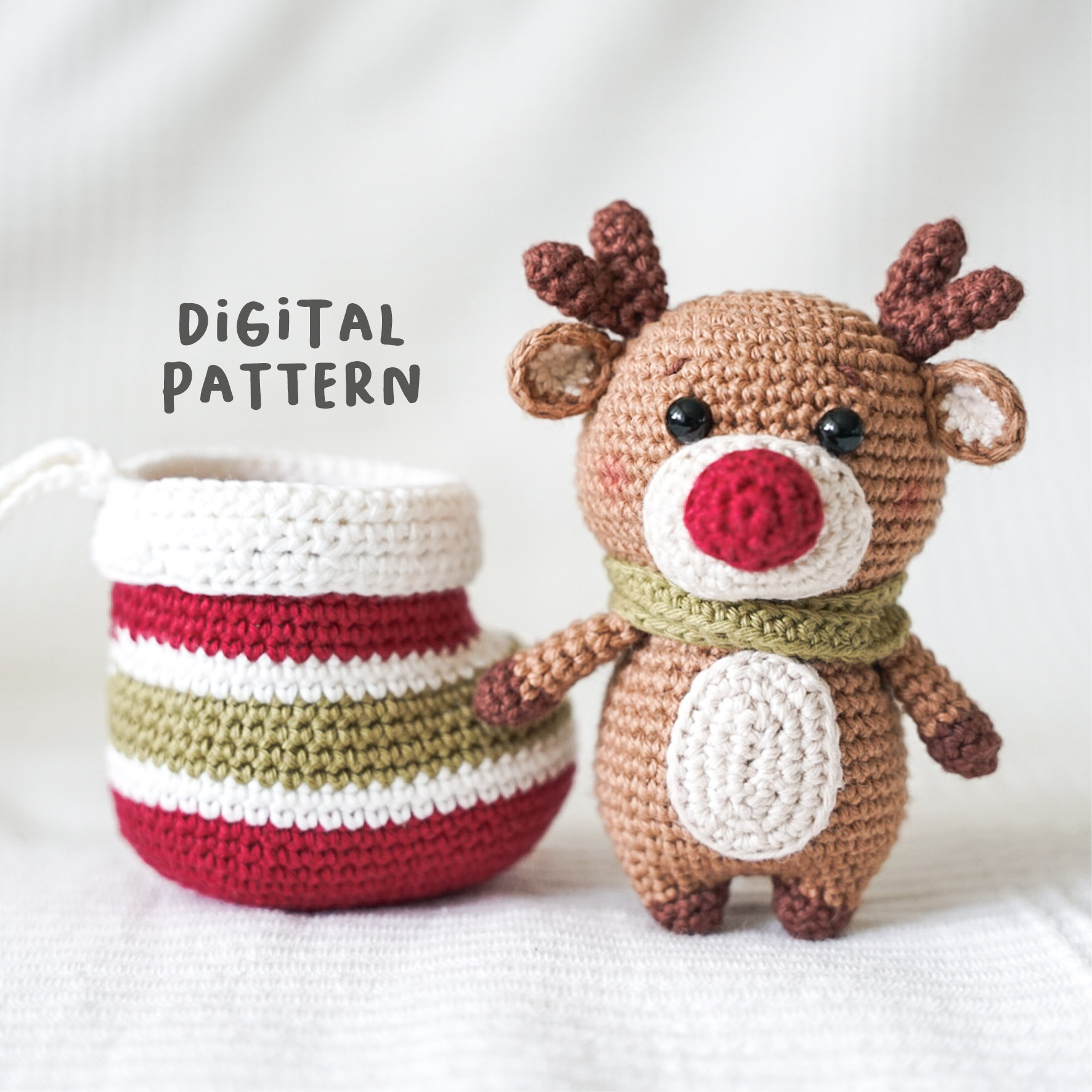 40 Reindeer Crochet Patterns: Add Homemade Warmth to Your Holiday Decor 23 Crochet Rudolph Reindeer & Stocking Pattern: Christmas