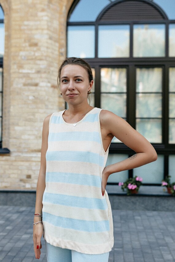 Cotton suit undershirt cotton trousers silk suit summer suit Etsy