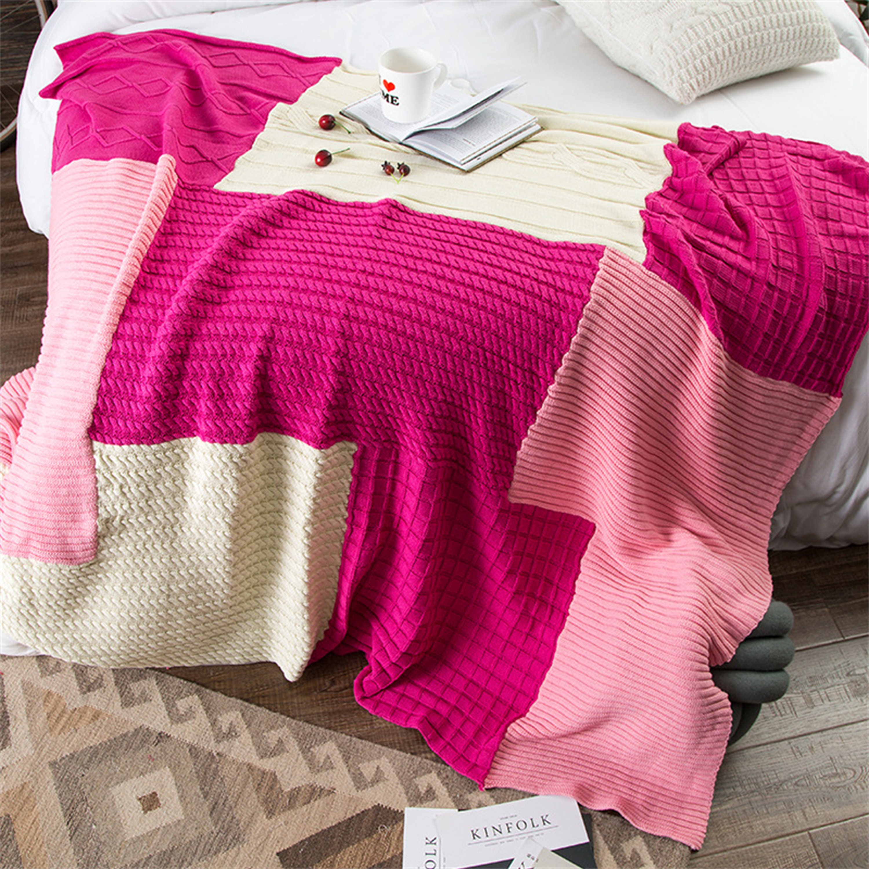 100% Baumwolle Babydecke Weich Tagesdecke Sofadecke Multifunktionale Baumwolldecke Decke Werfen Home