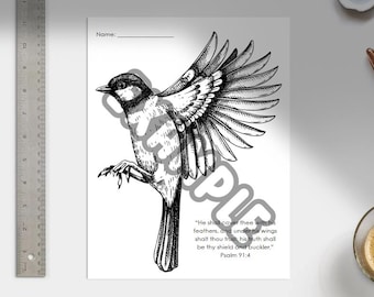 Christian Printable: Under His Wings Lesson Plan for Kids | Sunday School & Homeschool Bible Lesson PDF
