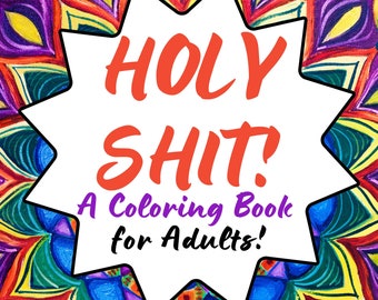 Funny Swear Word Coloring Book for Adults – 50 Mandala Designs (Digital Download)