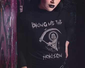 Bring Me The Horizon Shirt | Unisex Band Shirt | Rock Band Shirt | Rock and Roll Fan | Heavy Metal | Grim Reaper Design