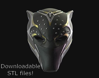 Shuri Black Panther Mask - Digital Download STL 3D Printing | Cosplay, Comic Con, Halloween Costume | Wakanda Forever Movie Accessory