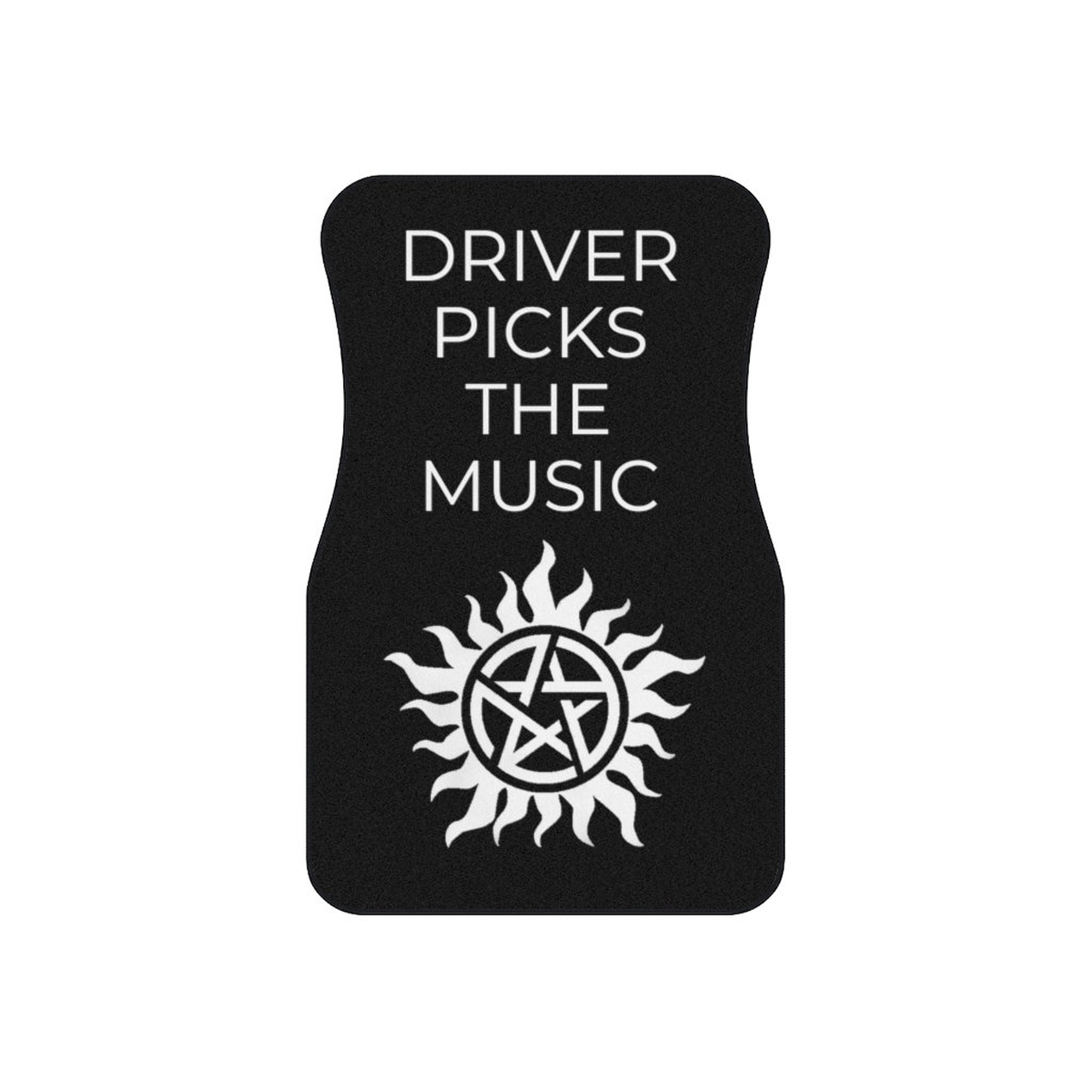 Supernatural Car Mats, Driver and Passenger, Driver Picks the Music