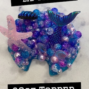Custom Mermaid Stanley Tumbler Lid Topper