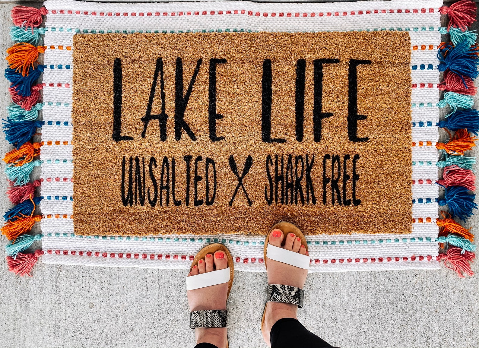 Lake Life Doormat Summer Doormat Lake Doormat Nautical Etsy