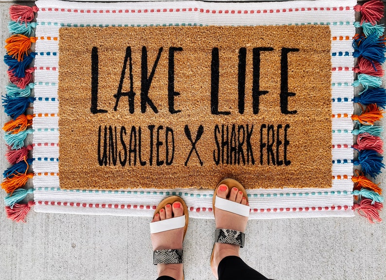 Lake Life Doormat Summer Doormat Lake Doormat Nautical Etsy