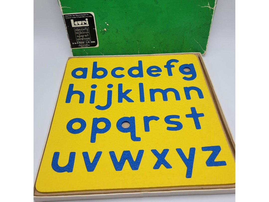 Lauri Crepe Foam Alphabet Letters A to Z Panel Puzzle 1979 Lowercase ...