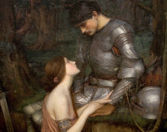Lamia por John William Waterhouse. Fine Art Home Decor Poster Print 12" por 18"
