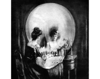 All is vanity by Charles Allan Gilbert. Wall Decor Art Print 8&quot; by 10&quot;