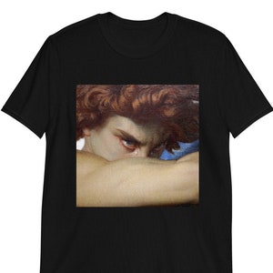 Fallen Angel by Alexandre Cabanel Unisex 100% Cotton T-Shirt