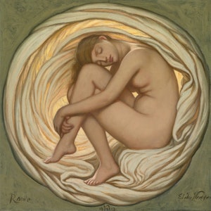 Le Cœur de la Rose d’Elihu Vedder (1891-2). Accueil Décor Art Mural Affiche Impression