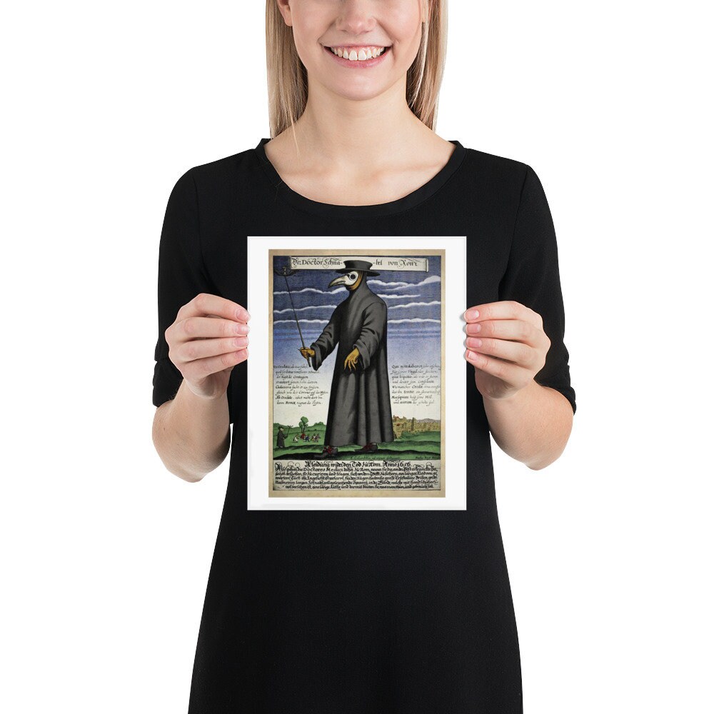 Doctor Schnabel dr Beak a Plague Doctor in Rome Published Etsy